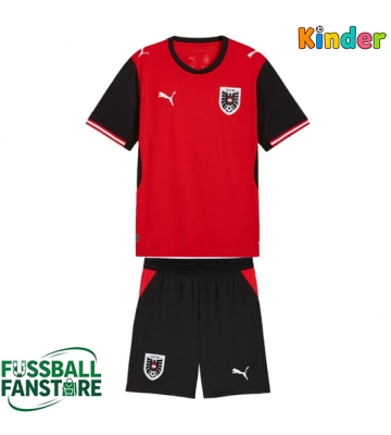 Österreich Replik Heimtrikot Kinder WM 2026 Kurzarm (+ Kurze Hosen)